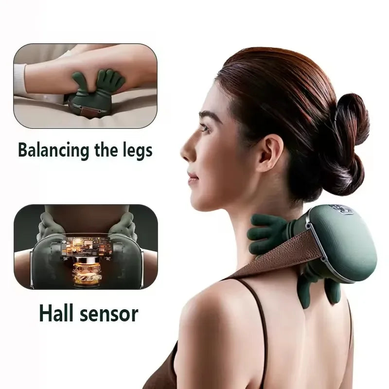 2026 Bionic Neck Shoulder Massager N7 Kneading Massager Shawl 3-Level Modes Neck Cervical Waist Leg Body Muscles Massage Pillow Roselle Wellness