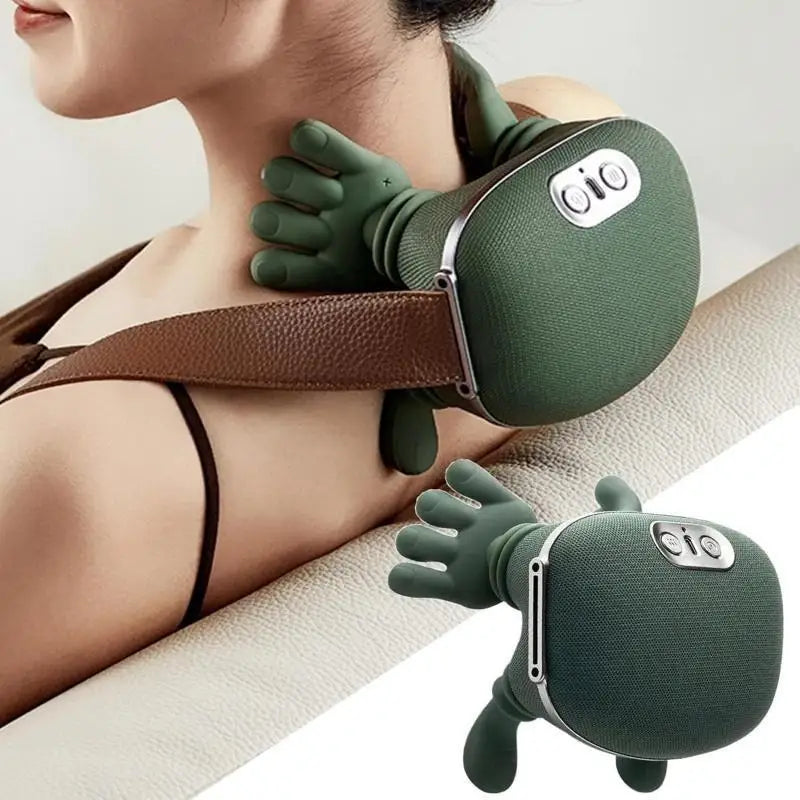 Bionic Finger Portable Neck Shoulder Massager Cordless Trapezius Muscle Relaxer for Post-workout Pain Relief Roselle Wellness
