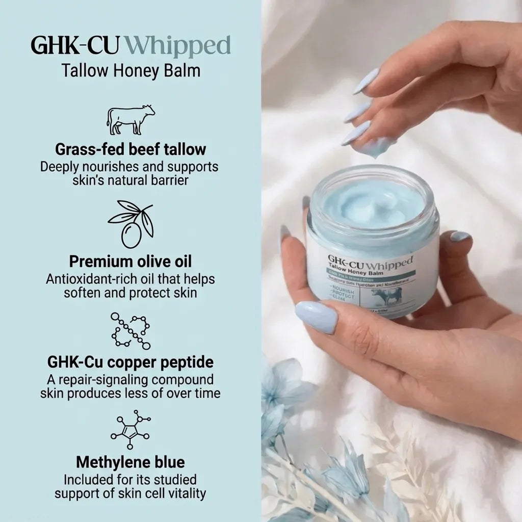 GHK-Cu Whipped Honey Tallow Balm