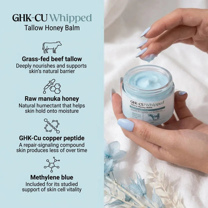 GHK-Cu Whipped Tallow & Manuka Honey Balm Roselle Wellness